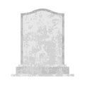 Blank headstone vector Royalty Free Stock Photo