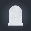 Blank headstone vector