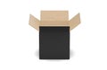 Blank Heavy-Duty Medium Open Packaging Box for mock up and branding Royalty Free Stock Photo