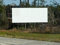 Blank Highway Billboard Royalty Free Stock Photo