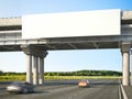 Blank highway billboards. 3d rendering