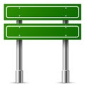 Blank highway sign. Blank frame for road direction