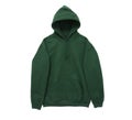 Blank hoodie sweatshirt color green front arm view