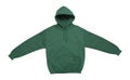 Blank hoodie sweatshirt color green front view