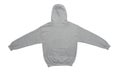 Blank hoodie sweatshirt color grey back view