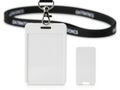 Blank identification badge with lanyard and holder Royalty Free Stock Photo