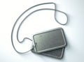 Blank Identity Dog Tags Isolated Royalty Free Stock Photo