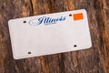 Blank Illinois License Plate