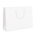 a blank image of a Landscape Paper Bag isolated on a white background