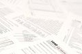 Blank income tax forms. American 1040 Individual Income Tax return form Royalty Free Stock Photo