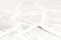 Blank income tax forms. American 1040 Individual Income Tax return form Royalty Free Stock Photo