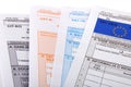 Blank income tax forms. Polish forms PIT . Royalty Free Stock Photo