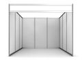 Blank Indoor Exhibition Trade Booth Royalty Free Stock Photo