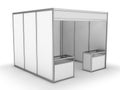 Blank Indoor Exhibition Trade Booth