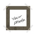 Blank instant photo Royalty Free Stock Photo