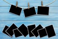 Blank instant photo frames. Royalty Free Stock Photo