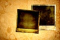 Blank instant photos. Royalty Free Stock Photo