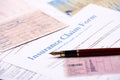 Blank insurance claim form Royalty Free Stock Photo