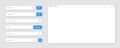 Blank internet browser window with various search bar templates. Web site engine with search box, address bar and text Royalty Free Stock Photo