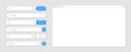 Blank internet browser window with various search bar templates. Web site engine with search box, address bar and text Royalty Free Stock Photo