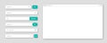 Blank internet browser window with various search bar templates. Web site engine with search box, address bar and text Royalty Free Stock Photo