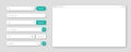 Blank internet browser window with various search bar templates. Web site engine with search box, address bar and text Royalty Free Stock Photo
