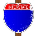 Isolated Interstate Sign