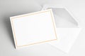 Blank invitation card and envelope Royalty Free Stock Photo