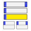 Blank Italian Licence Plates