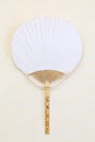 Blank japanese paper fan Royalty Free Stock Photo