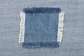 Blank jeans patch