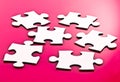 Blank jigsaw pieces Royalty Free Stock Photo