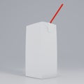 Blank juice boxes. Retail package mockup. 3d rendering Royalty Free Stock Photo