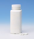 Blank label of medicine bottle Royalty Free Stock Photo