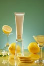 Lemon (Citrus limon) is considered a vegan ingredient Royalty Free Stock Photo