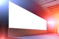 Blank large led billboard screen panel background on event light and sound stage Royalty Free Stock Photo