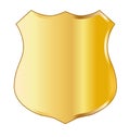 Blank Law Enforcement Badge Royalty Free Stock Photo