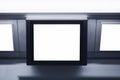 Blank Lcd screen light box template display Commercial ads