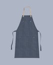 Blank leather apron, apron mockup, clean apron, design presentation for print Royalty Free Stock Photo