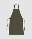 Blank leather apron, apron mockup, clean apron, design presentation for print Royalty Free Stock Photo