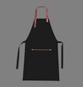 Blank leather apron mockup, clean apron Royalty Free Stock Photo