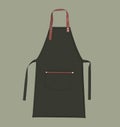 Blank leather aprons, apron mockup, clean apron, design presentation for print