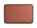 Blank leather label Royalty Free Stock Photo