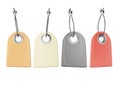 Blank leather tags