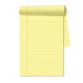 Blank legal pad Royalty Free Stock Photo