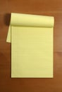 A blank legal pad Royalty Free Stock Photo