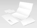 Blank Letter, Envelope, Business cards and booklet Royalty Free Stock Photo