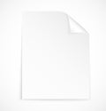 Blank letter paper icon