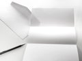 blank of letter paper and white envelope with pen Royalty Free Stock Photo