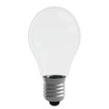 Blank light bulb isolated on white background